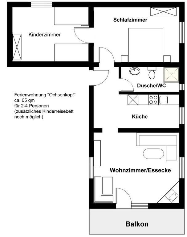 Bed and Breakfast Haus Rosenbuehl Варменштайнах Экстерьер фото